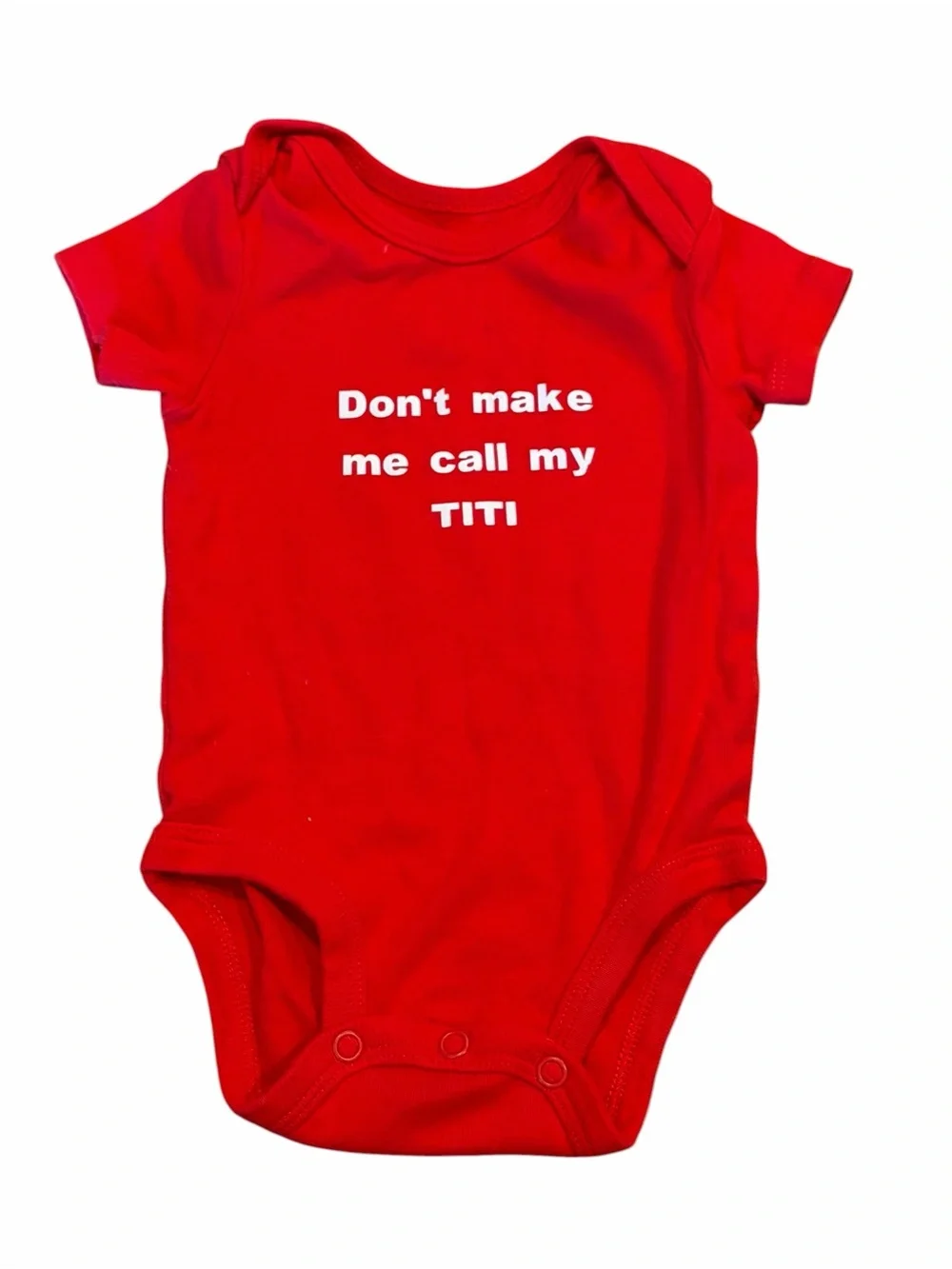 Carter's Red Baby One-Piece Bodysuit with White Text